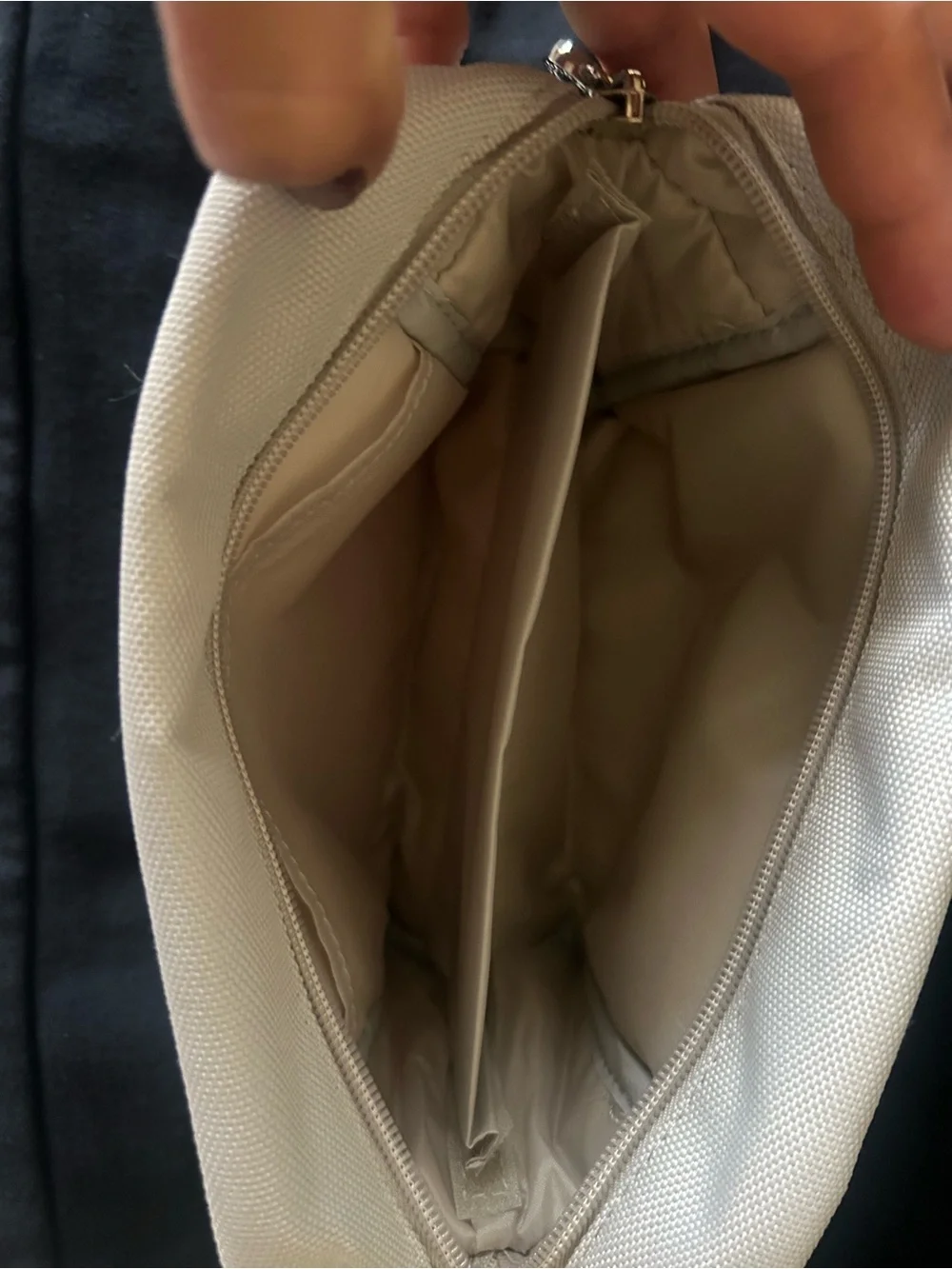 BVLGARY Silver-Tone Zipper Pull accessories bag